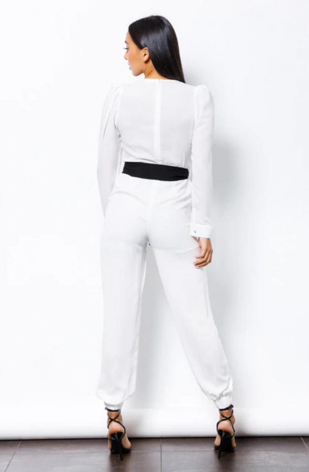 Abigail Belted Jumpsuit