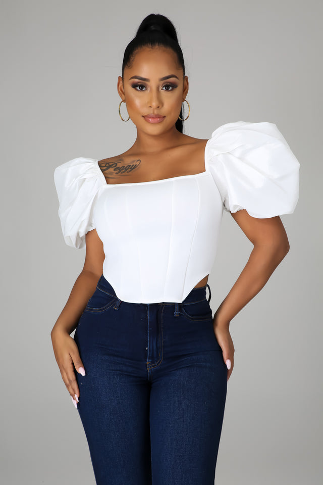 Work of Art Puff Sleeve Top