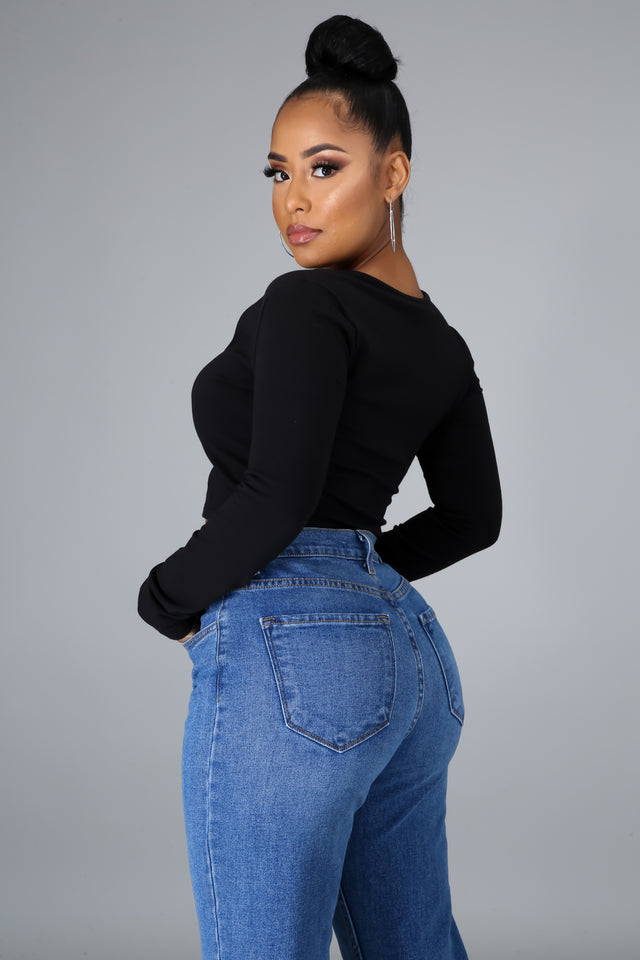Diamond Girl Lace-up Crop Top