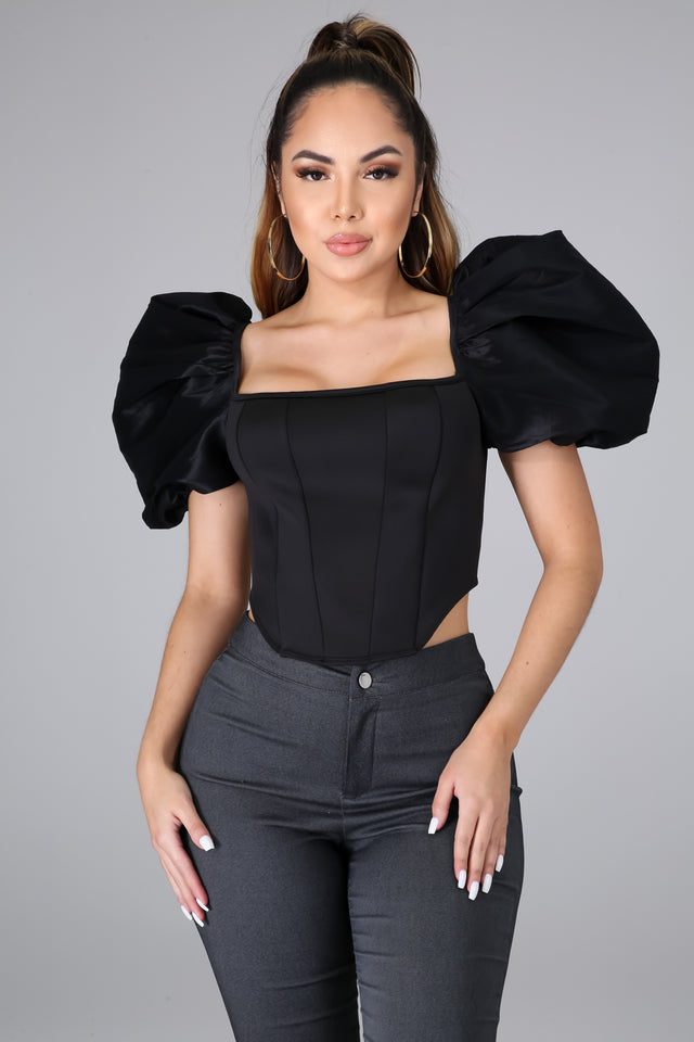 Work of Art Puff Sleeve Top