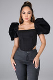 Work of Art Puff Sleeve Top