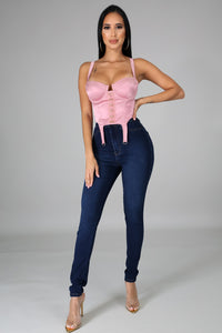 Moulin Cropped Bustier Top