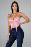 Moulin Cropped Bustier Top