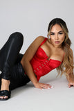 Moulin Cropped Bustier Top