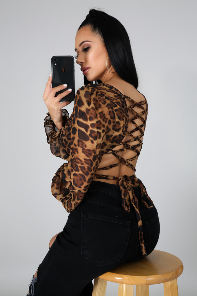 Wilds Thoughts Lace-up Top