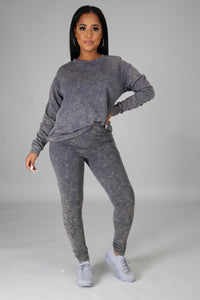 Shayla Distressed Legging Set