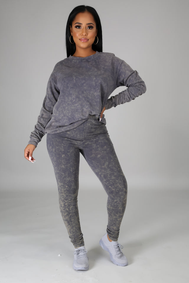 Shayla Distressed Legging Set