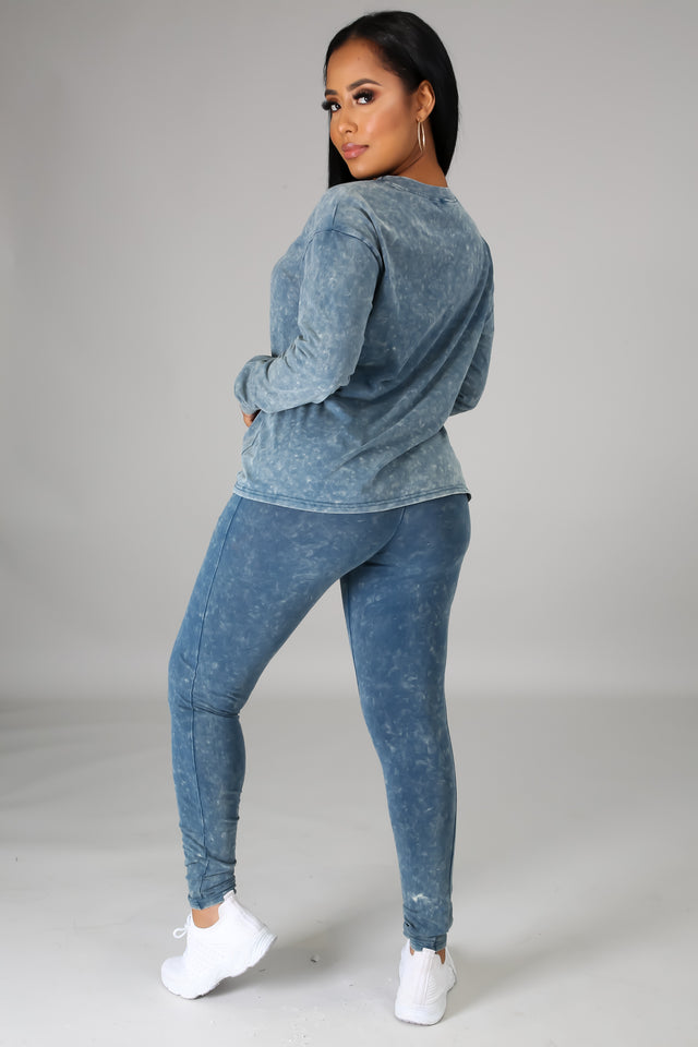 Shayla Distressed Legging Set