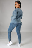 Shayla Distressed Legging Set