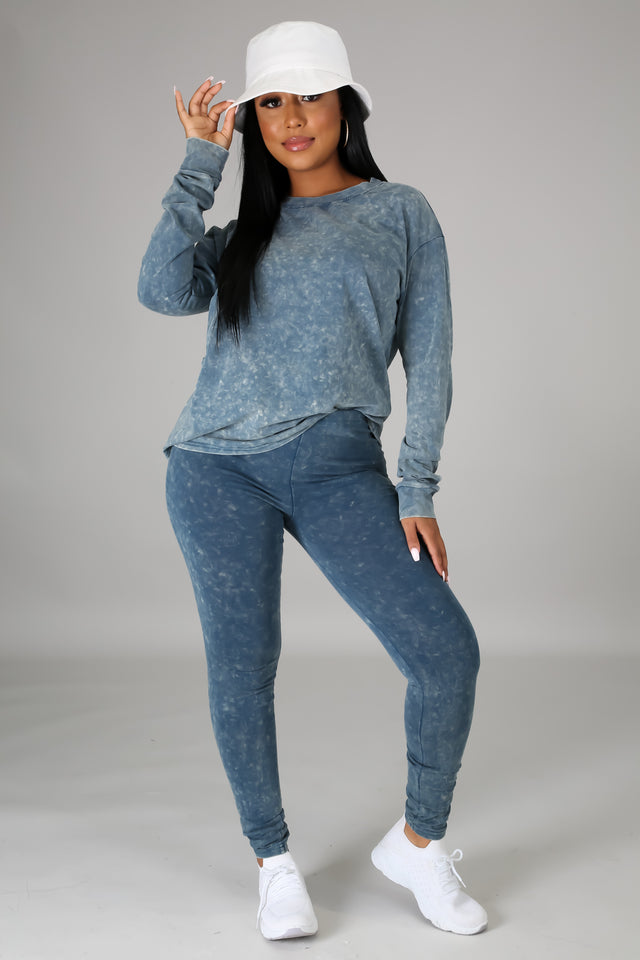 Shayla Distressed Legging Set