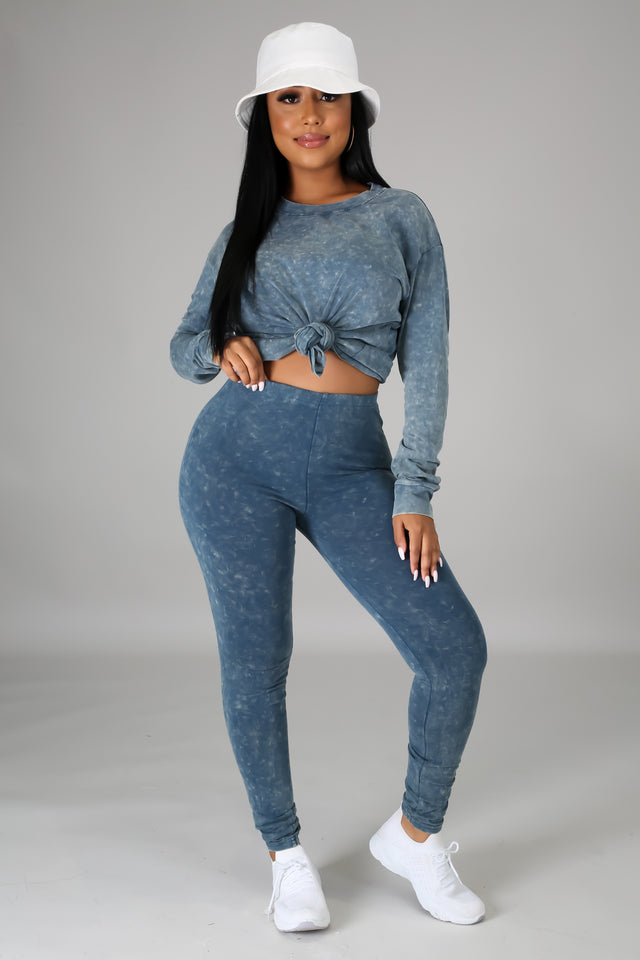 Shayla Distressed Legging Set